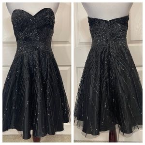 Tony Bowls sequin strapless dress